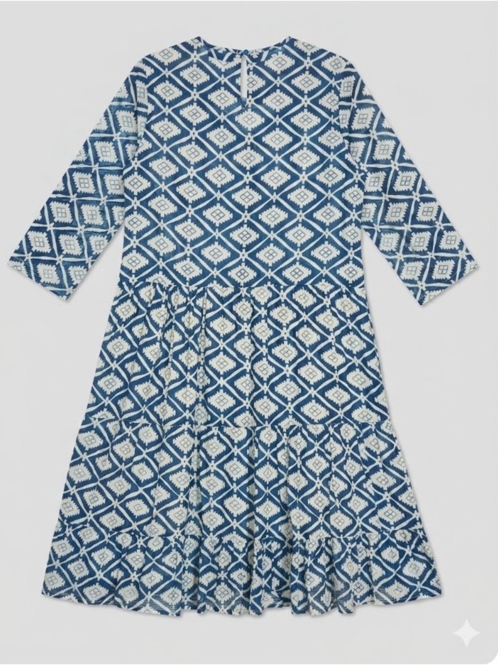 Azima Dress in Blue by Dolma - Picture 4 of 9